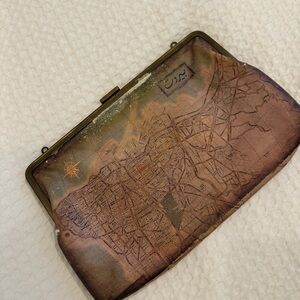 Sarah’s Bag Vintage Beirut Map Clutch